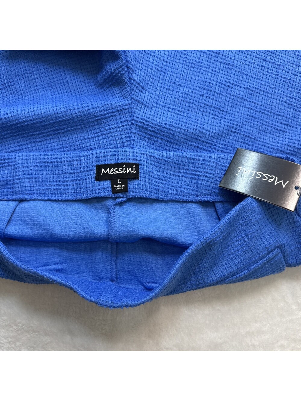Messini Sailor Shorts Womens Size Large Blue Gold Toned Buttons  Nautical NWT - Picture 3 of 5
